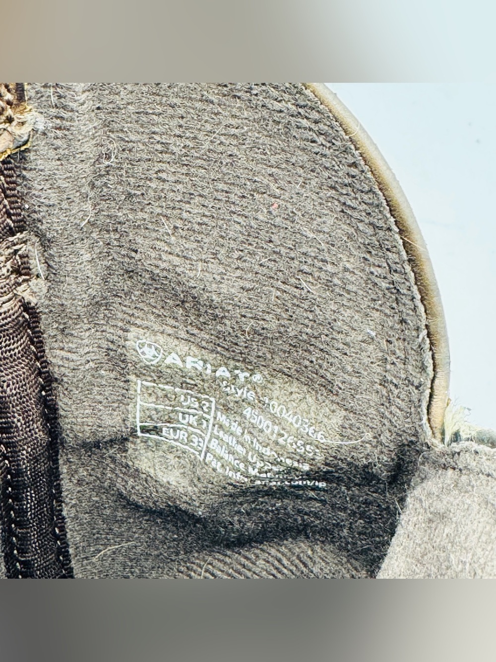 Ariat Brown Suede Youth Western Boots, Youth 2 - Picture 7 of 7